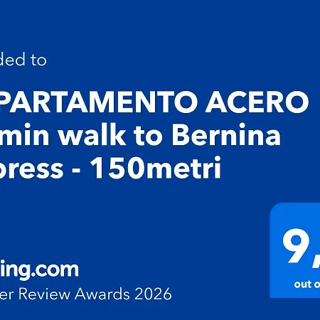 아파트 Acero - 2 Min Walk To Bernina Express - 150metri
